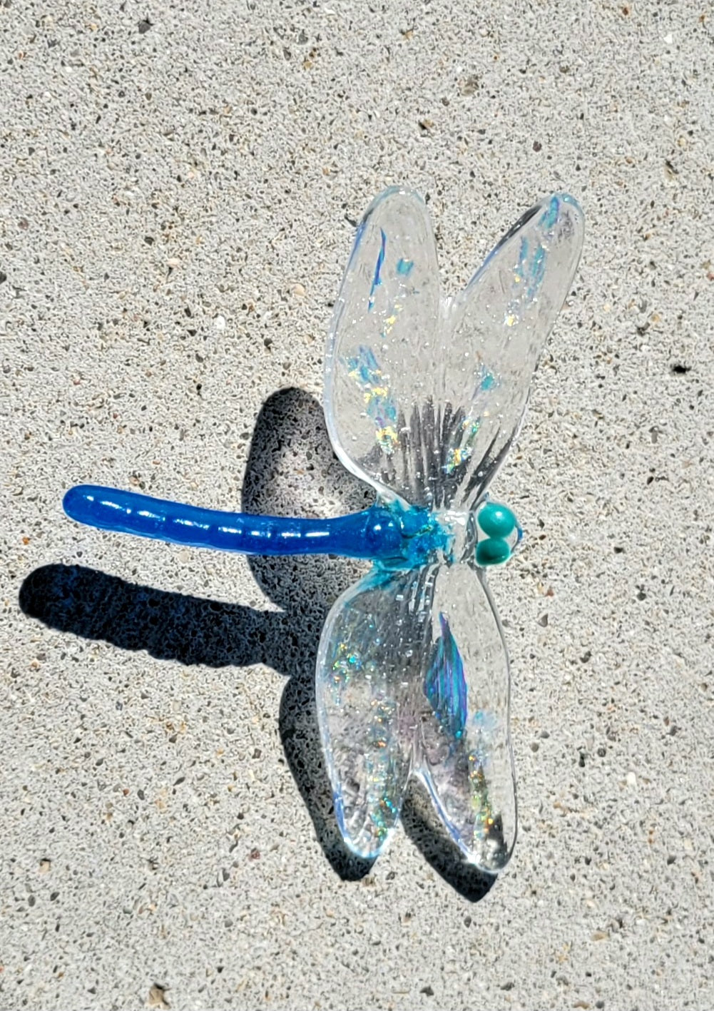 Glass Dragonfly Mini - 5" - hanging
